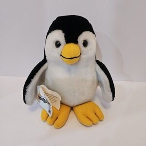Snuggable VTG Penguin Plush 1984 Pudgy Nostalgic Whimsical Soft CozyCore Nursery
